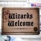 Metal Sign Harry Potter Wizards Welcome SSA5HP18 2