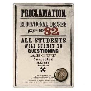 Метална табела PROCLAMATION