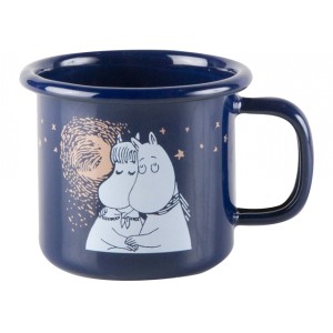 Enamel Espresso Mug Moomin Winter Romace