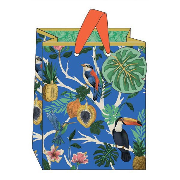 The Art File - Подаръчна торба с тукани - синя 1