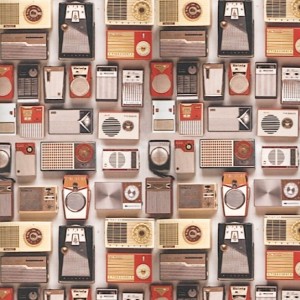 Wrapping Paper Retro Radio 