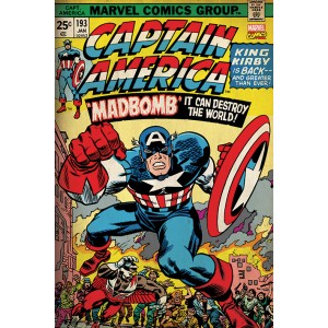 Плакат Marvel Retro Капитан Америка 