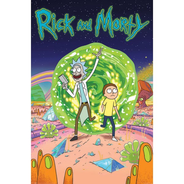 RICK AND MORTY - Плакат Rick and Morty Portal 1