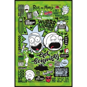 Плакат Rick and Morty Quotes 