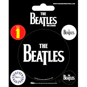 Vinyl Sticker Set The Beatles Black