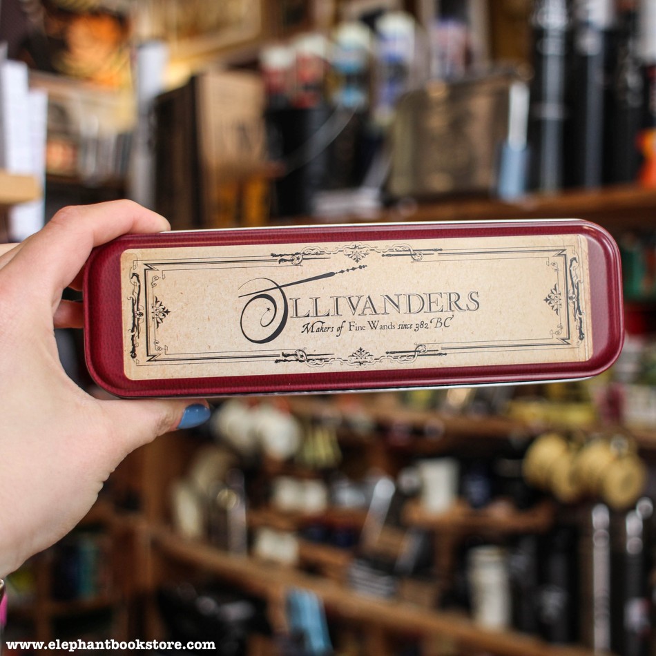 Genuine Harry Potter Ollivander's Pencil Case Stationery Tin Metal Wand Hogwarts 