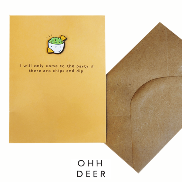 Ohh Deer - Поздравителна картичка "Чипс и разядка"  1