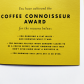 Поздравителна картичка с нашивка "Познавач на кафето"  4